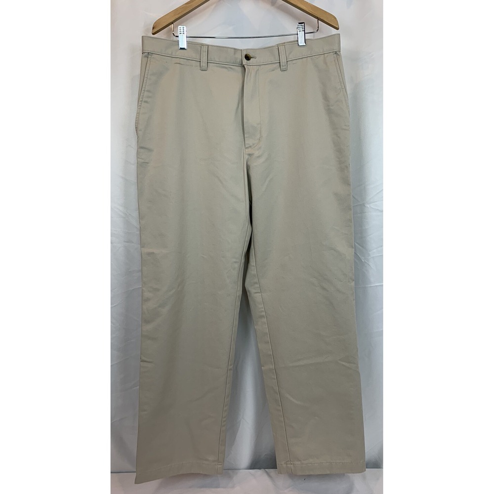 Haggar Men's Beige Khakis Chino Style Pants Size 38/30 EUC